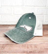 Load image into Gallery viewer, North Carolina "Home" Distressed Ladies Trucker Hat