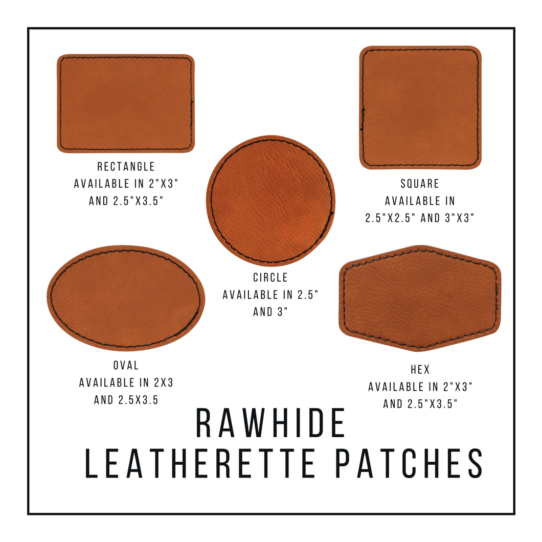 Rawhide Leatherette Patches